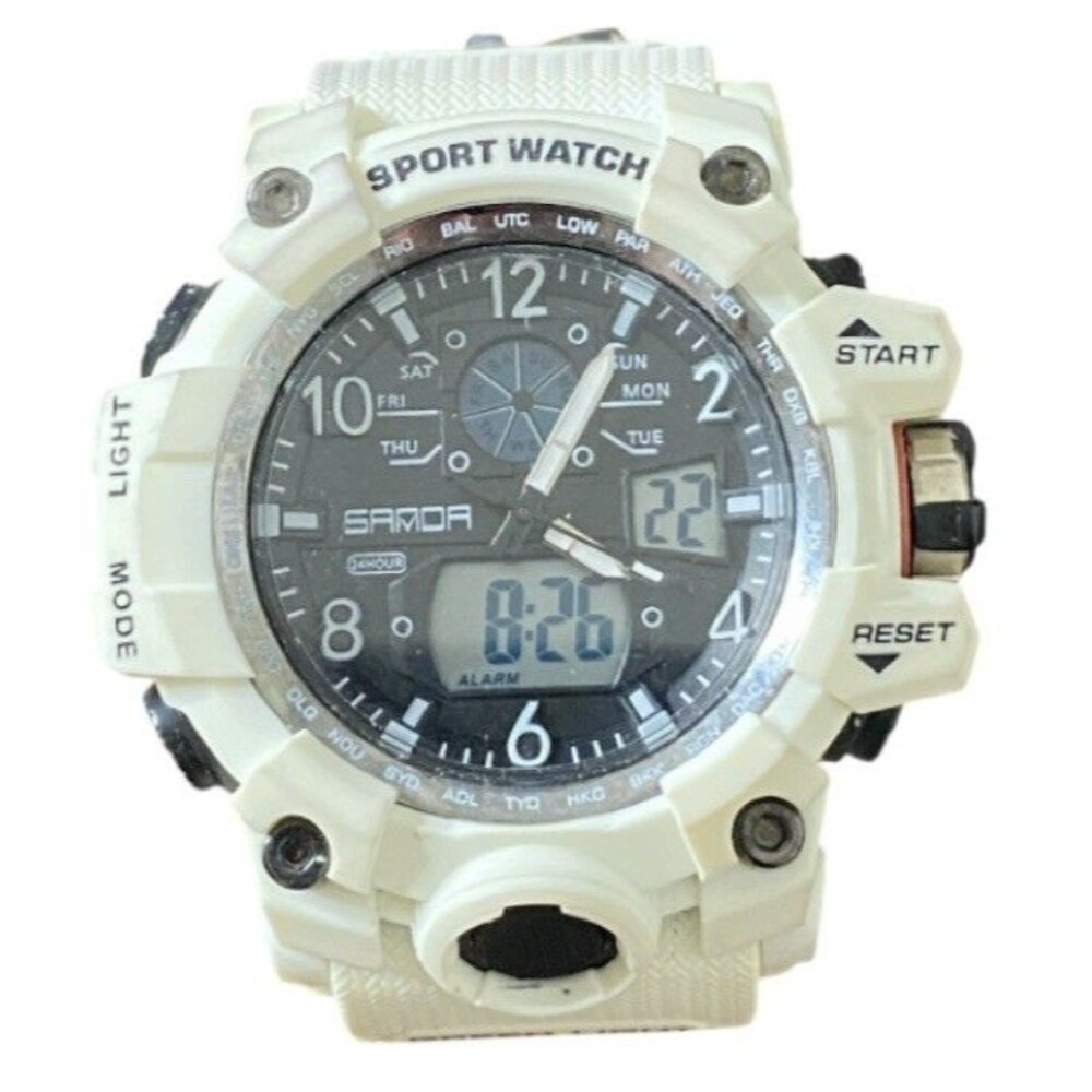 Savor Men's Watches Sports Outdoor Waterproof Military Wrist Large, Off White